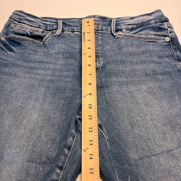 Good American Good Legs High Waisted Stretch Straight Jeans 14 - Picture 7 of 8
